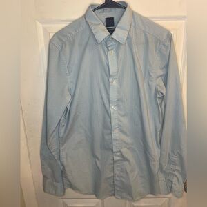 Men's Light Blue Button-Up Shirt